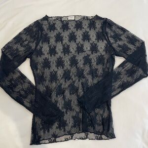 Abercrombie Lace Long Sleeve Shirt